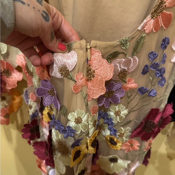 Fashion Nova Multicolor Floral Embroidered Dress - Picture 11 of 11